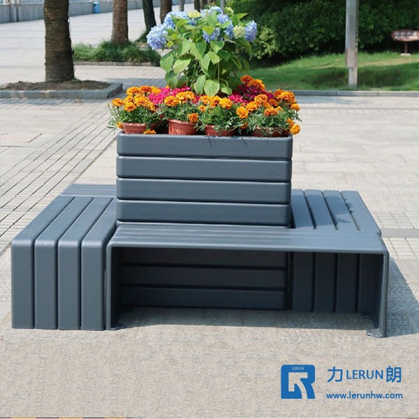 景觀花箱座椅組合 園林花箱座椅 廣場花箱座椅